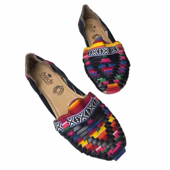 Sandy Exclusivas Rainbow Mexican Huaraches - Picture 1 of 9